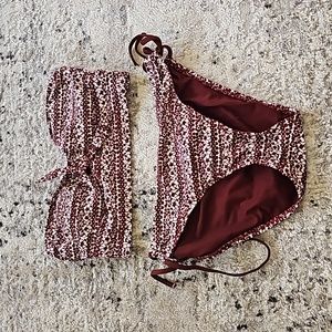 Mossimo Two Piece Bikini Top Size Small Bottoms Size Medium